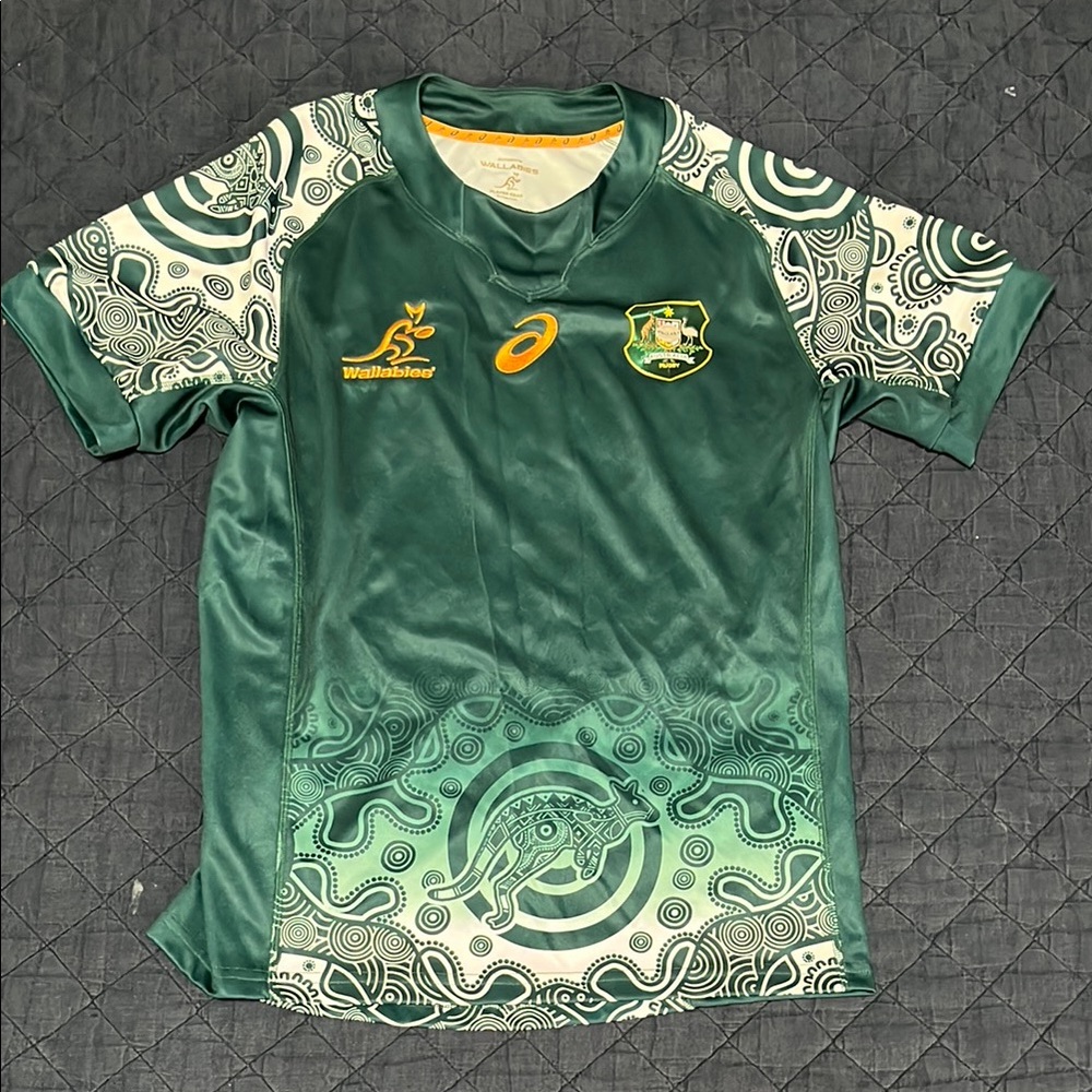 Wallabies Alternate Jersey - Indigenous - ASICS - Green - L